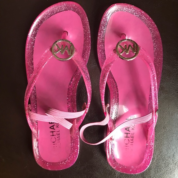 michael kors kids flip flops